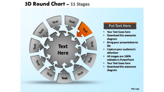 PowerPoint Design Slides Strategy Pie Chart With Arrows Ppt Template