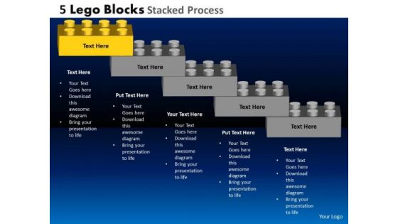 PowerPoint Design Slides Success Lego Blocks Stacked Ppt Layout