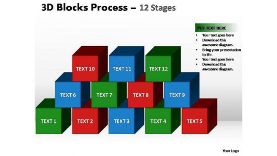 PowerPoint Design Slides Teamwork Blocks Process Ppt Design