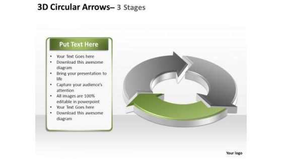 PowerPoint Design Slides Teamwork Circular Arrows Ppt Template