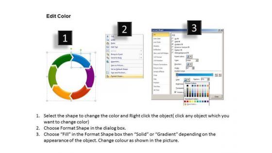 PowerPoint Design Slides Teamwork Cycle Diagram Ppt Layout