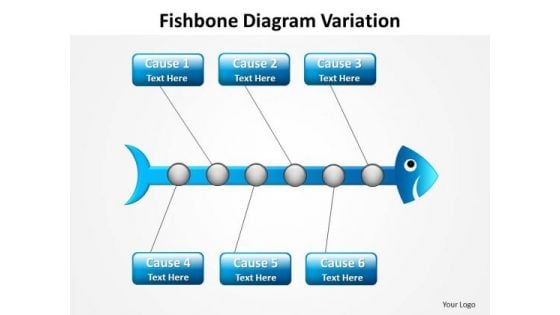 PowerPoint Design Slides Teamwork Fishbone Diagram Ppt Theme