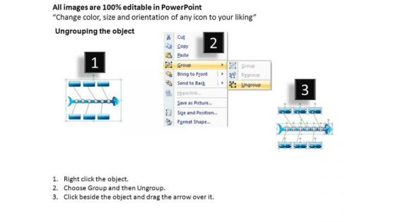 PowerPoint Design Slides Teamwork Fishbone Diagram Ppt Theme