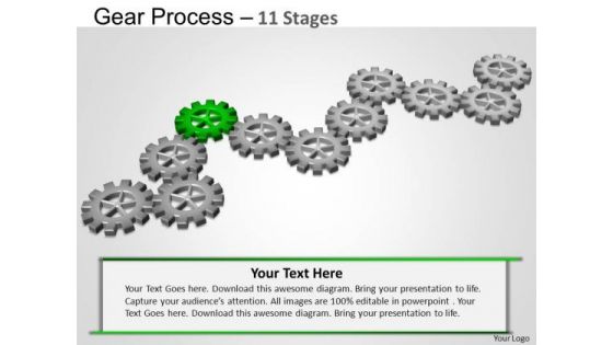 PowerPoint Design Strategy Gears Process Ppt Template