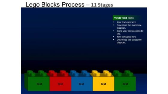 PowerPoint Design Success Lego Blocks Ppt Template