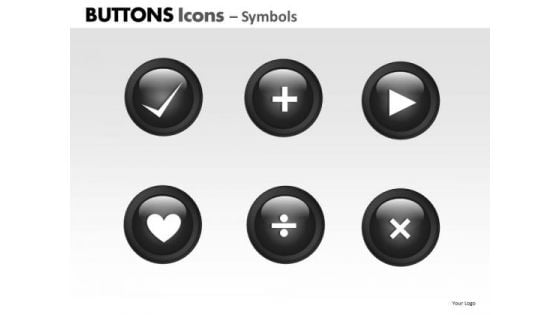 PowerPoint Design Teamwork Buttons Icons Ppt Templates