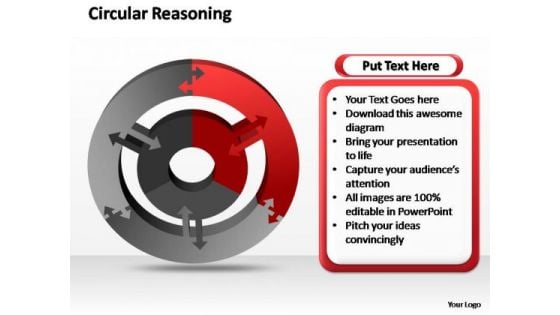 PowerPoint Design Teamwork Circular Reasoning Ppt Presentation