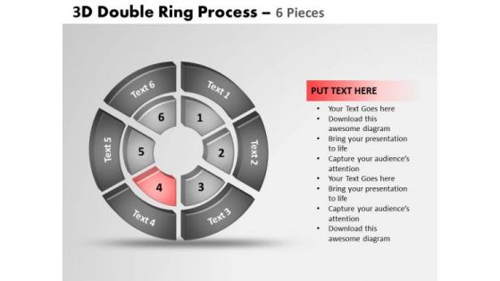 PowerPoint Design Teamwork Double Ring Ppt Design