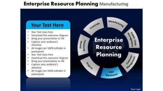 PowerPoint Design Teamwork Enterprise Resource Ppt Process