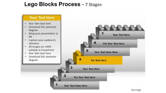 PowerPoint Design Teamwork Lego Blocks Ppt Template