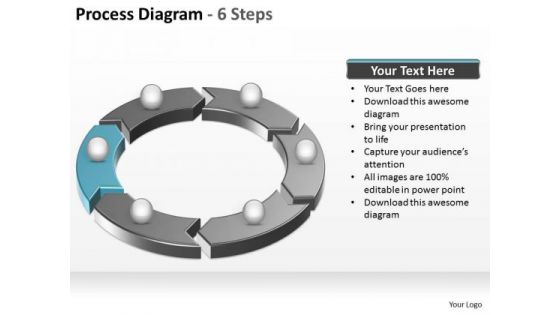 PowerPoint Design Teamwork Process Diagram Ppt Slide