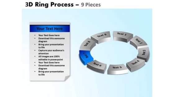 PowerPoint Design Teamwork Ring Process Ppt Slide