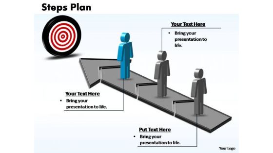 PowerPoint Design Teamwork Steps Plan 3 Stages Style 3 Ppt Theme