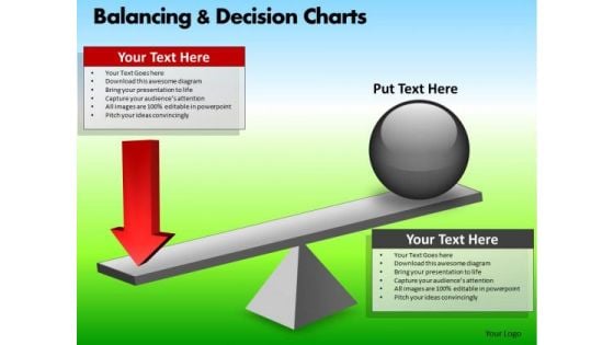 PowerPoint Designs Business Growth Balancing Decision Charts Ppt Slides