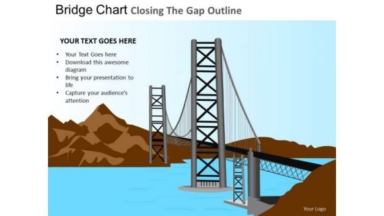 PowerPoint Designs Business Growth Bridge Chart Ppt Slides