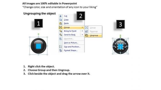 PowerPoint Designs Business Growth Buttons Icons Ppt Templates