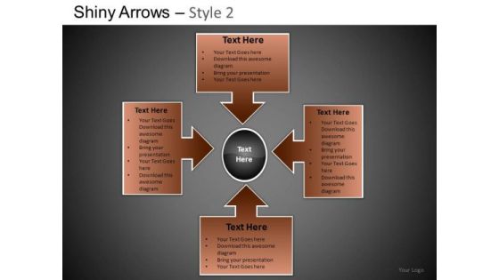 PowerPoint Designs Business Growth Shiny Arrows 2 Ppt Templates