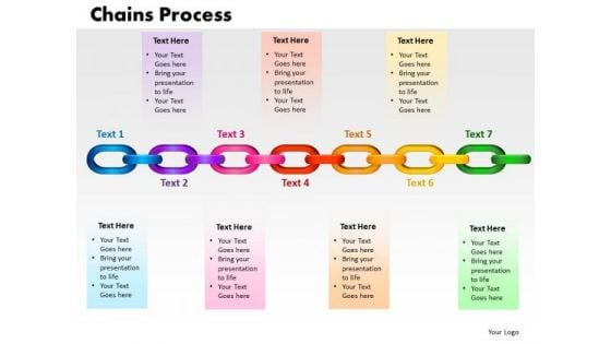 PowerPoint Designs Chains Process Teamwork Ppt Slides