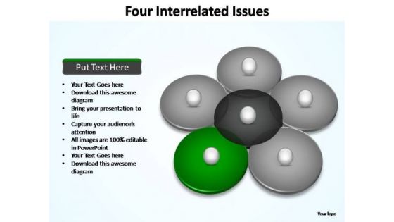 PowerPoint Designs Chart Four Interrelated Ppt Slide PowerPoint Designs Chart Four Interrelated Ppt Slide