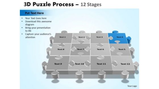PowerPoint Designs Chart Puzzle Process Ppt Design Slides