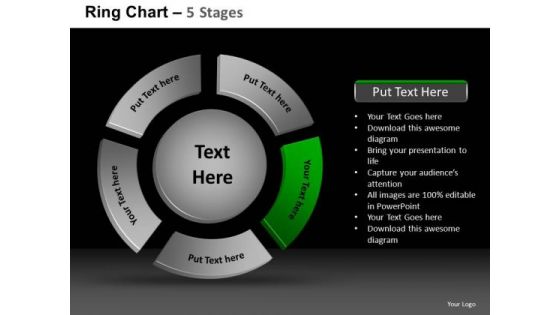 PowerPoint Designs Chart Ring Chart Ppt Backgrounds