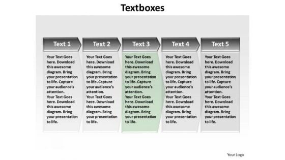 PowerPoint Designs Chart Textboxes Ppt Theme