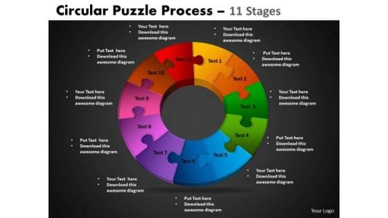 PowerPoint Designs Circular Chart Circular Puzzle Ppt Process