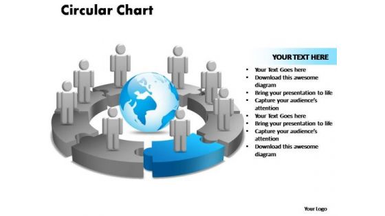 PowerPoint Designs Circular Chart With Globe Ppt Designs