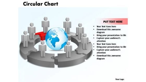 PowerPoint Designs Circular Chart With Globe Ppt Layouts