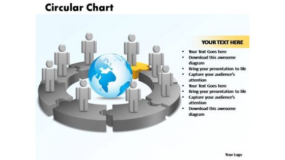 PowerPoint Designs Circular Chart With Globe Ppt Template