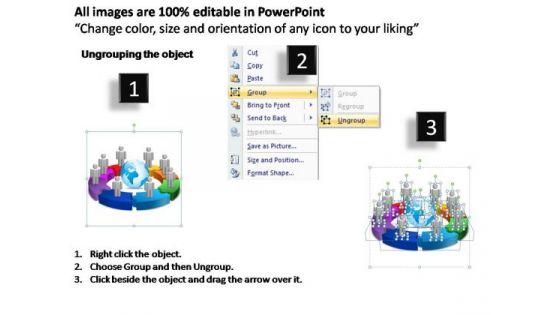 PowerPoint Designs Circular Chart With Globe Ppt Templates