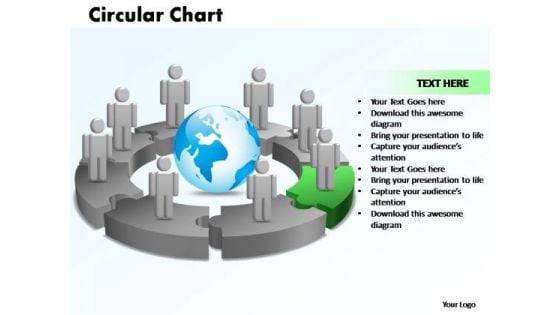 PowerPoint Designs Circular Chart With Globe Ppt Theme