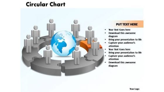 PowerPoint Designs Circular Chart With Globe Ppt Themes