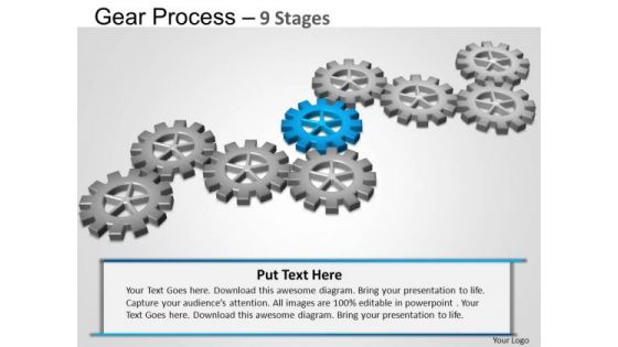 PowerPoint Designs Company Gears Process Ppt Design