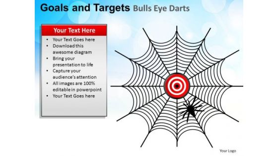 PowerPoint Designs Company Goals And Targets Ppt Design