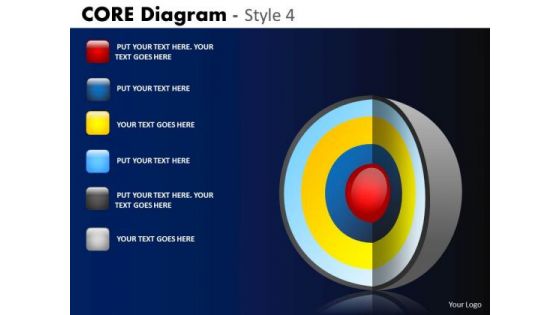 PowerPoint Designs Company Strategy Targets Core Diagram Ppt Themes