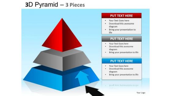 PowerPoint Designs Corporate Strategy Pyramid Ppt Slides