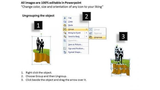 PowerPoint Designs Corporate Teamwork Bridge Chart Ppt Layout