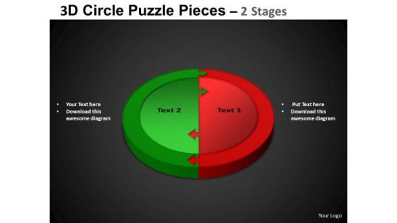 PowerPoint Designs Cycle Process Circle Puzzle Diagram Ppt Design Slides