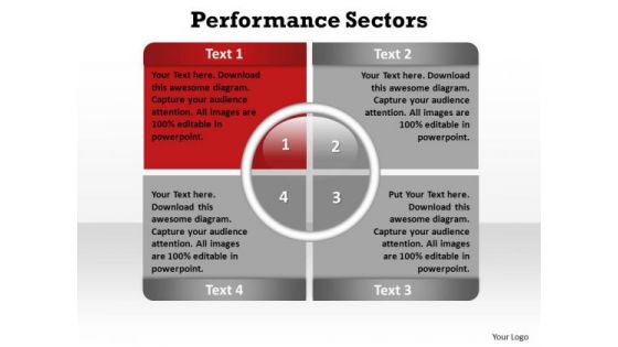 PowerPoint Designs Download Performance Sectors Ppt Themes