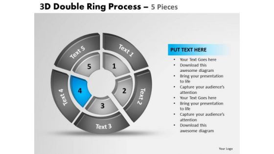 PowerPoint Designs Editable Double Ring Ppt Template