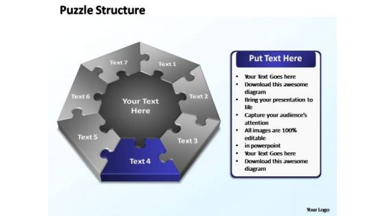 PowerPoint Designs Education Puzzle Structure Ppt Design