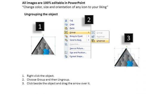 PowerPoint Designs Education Triangle Puzzle Ppt Designs