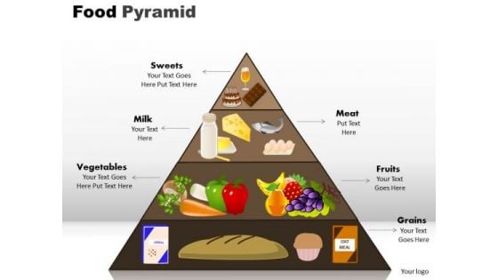 PowerPoint Designs Food Pyramid Marketing Ppt Template