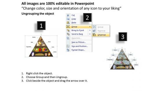 PowerPoint Designs Food Pyramid Marketing Ppt Template