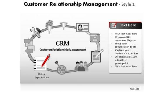 PowerPoint Designs Global Customer Relationship Management Ppt Themes