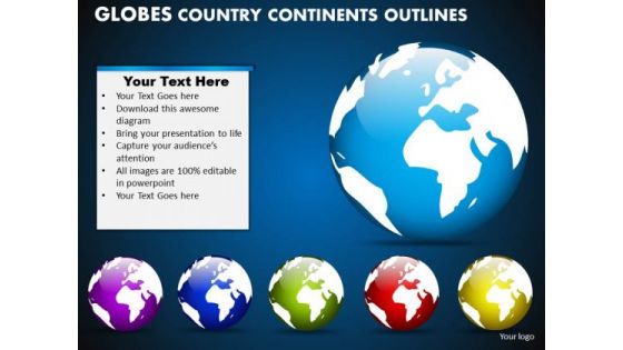 PowerPoint Designs Global Globes Country Ppt Process