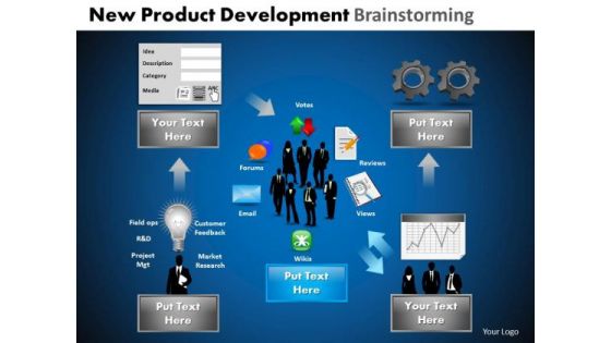 PowerPoint Designs Graphic Development Brainstorming Ppt Themes