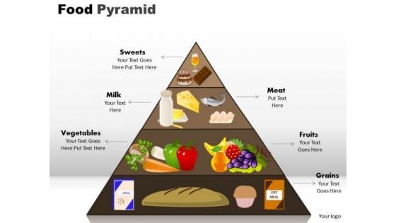 PowerPoint Designs Graphic Food Pyramid Ppt Presentation