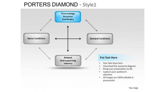 PowerPoint Designs Graphic Porters Diamond Ppt Slide